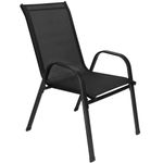Casa si Gradina - Gradina si terasa - Mobilier exterior - Seturi mobila gradina - Set mobilier gradina, 2 scaune si masa rotunda, blat sticla, cadru metalic, 60x70 cm, negru - Infinity.ro