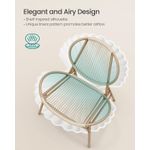 Casa si Gradina - Gradina si terasa - Mobilier exterior - Seturi mobila gradina - Set bistro gradina 3 piese, scaune Acapulco si masa diametru 50 cm, cadru metalic, maro - Infinity.ro