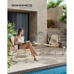Casa si Gradina - Gradina si terasa - Mobilier exterior - Seturi mobila gradina - Set bistro gradina 3 piese, scaune Acapulco si masa diametru 50 cm, cadru metalic, maro - Infinity.ro