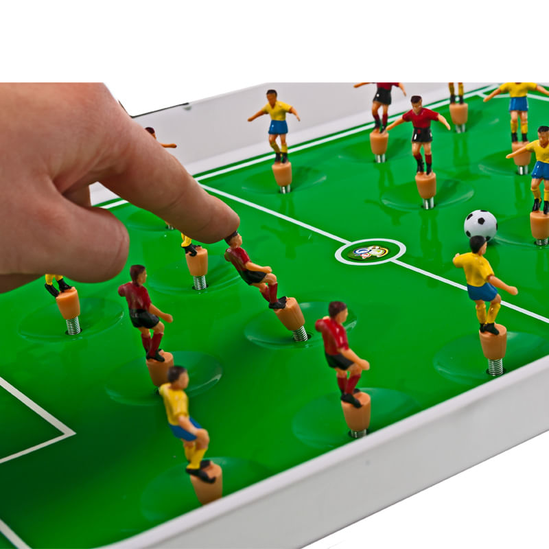 Sport si Outdoor - Alte sporturi - Mese fusball - Joc fotbal masa jucatori pe arc 22 figurine tabla scor, 50x37x13 cm, set complet, multicolor - Infinity.ro