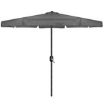 Casa si Gradina - Gradina si terasa - Umbrele si pavilioane - Umbrele - Umbrela terasa gradina, cu manivela, diametru 400cm, Gri - Infinity.ro