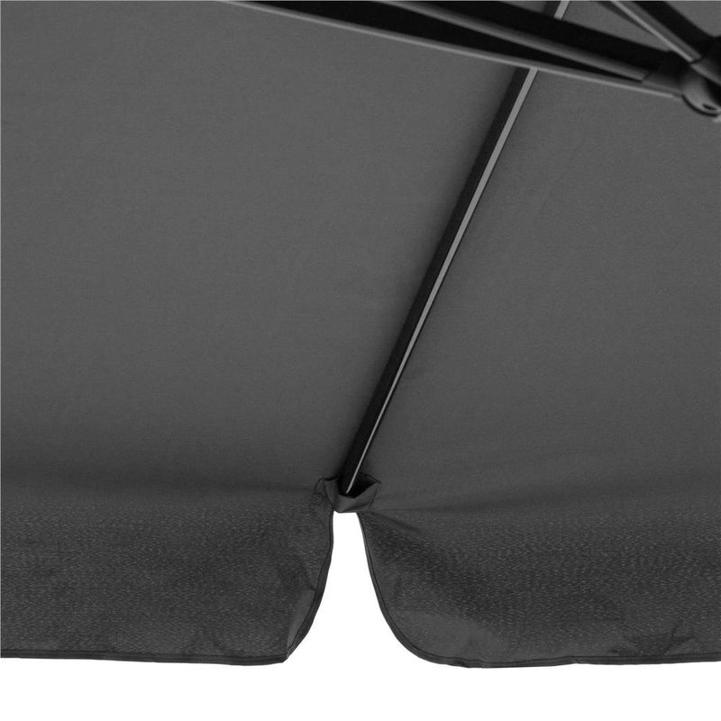 Casa si Gradina - Gradina si terasa - Umbrele si pavilioane - Umbrele - Umbrela terasa gradina, cu manivela, diametru 400cm, Gri - Infinity.ro