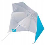 Casa si Gradina - Gradina si terasa - Umbrele si pavilioane - Umbrele - Umbrela tip cort de plaja XXL, cu 2 pereti laterali, BU14S, inaltime reglabila 140-220 cm, albastru - Infinity.ro