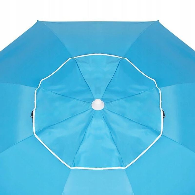 Casa si Gradina - Gradina si terasa - Umbrele si pavilioane - Umbrele - Umbrela tip cort de plaja XXL, cu 2 pereti laterali, BU14S, inaltime reglabila 140-220 cm, albastru - Infinity.ro