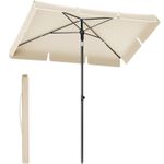 Casa si Gradina - Gradina si terasa - Umbrele si pavilioane - Umbrele - Umbrela terasa sau gradina reglabila, inclinare 2 directii, protectie UV UPF 50+, husa inclusa, 230x150 cm, bej - Infinity.ro