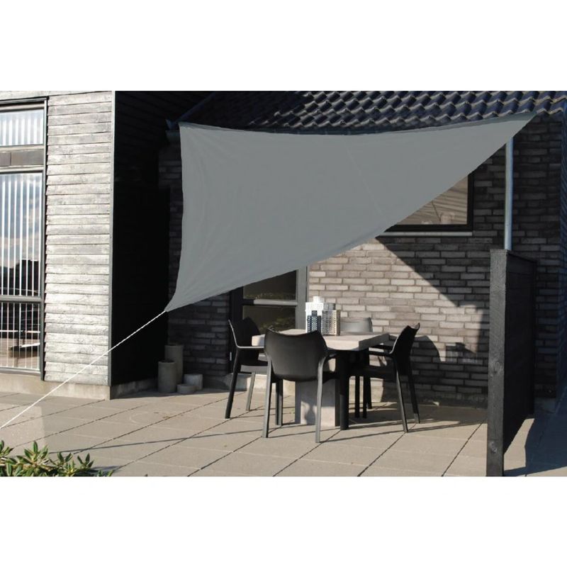 Casa si Gradina - Gradina si terasa - Umbrele si pavilioane - Pavilioane - Copertina prelata de soare, triunghiulara, impermeabila, cu protectie UV, 360x360x360 cm, gri - Infinity.ro