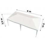 Casa si Gradina - Gradina si terasa - Umbrele si pavilioane - Pavilioane - Cort pavilion gradina 600x300 cm impermeabil rezistent uv, cadru otel, alb - Infinity.ro