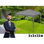 Casa si Gradina - Gradina si terasa - Umbrele si pavilioane - Pavilioane - Cort pavilion gradina pliabil automat pop-up impermeabil uv, 300x300 cm, montaj rapid, gri - Infinity.ro