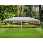 Casa si Gradina - Gradina si terasa - Umbrele si pavilioane - Pavilioane - Cort pavilion gradina 600x300 cm impermeabil rezistent uv, cadru otel, alb - Infinity.ro