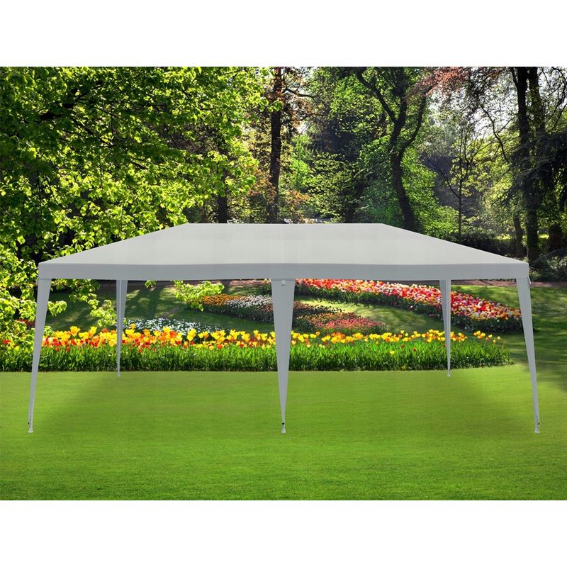 Casa si Gradina - Gradina si terasa - Umbrele si pavilioane - Pavilioane - Cort pavilion gradina 600x300 cm impermeabil rezistent uv, cadru otel, alb - Infinity.ro