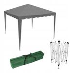 Casa si Gradina - Gradina si terasa - Umbrele si pavilioane - Pavilioane - Cort pavilion gradina pliabil automat pop-up impermeabil uv, 300x300 cm, montaj rapid, gri - Infinity.ro