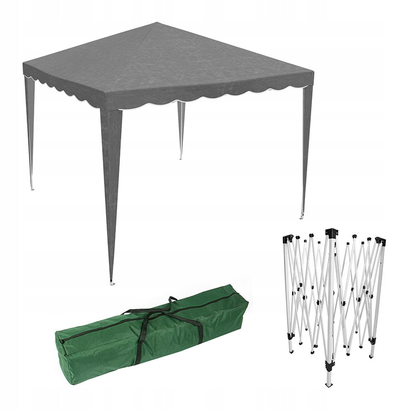 Casa si Gradina - Gradina si terasa - Umbrele si pavilioane - Pavilioane - Cort pavilion gradina pliabil automat pop-up impermeabil uv, 300x300 cm, montaj rapid, gri - Infinity.ro