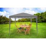 Casa si Gradina - Gradina si terasa - Umbrele si pavilioane - Pavilioane - Cort pavilion gradina pliabil automat pop-up impermeabil uv, 300x300 cm, montaj rapid, gri - Infinity.ro
