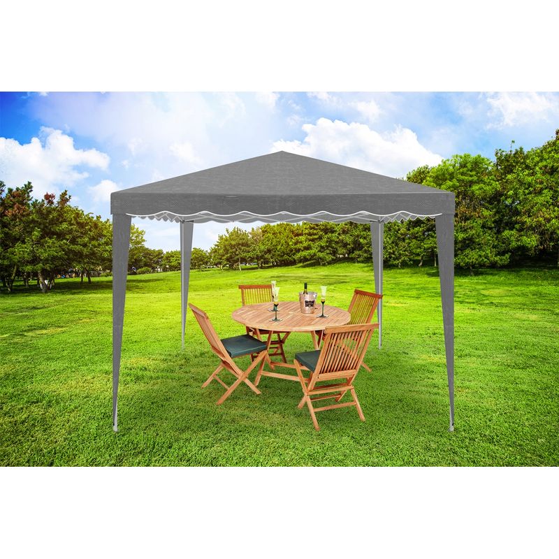 Casa si Gradina - Gradina si terasa - Umbrele si pavilioane - Pavilioane - Cort pavilion gradina pliabil automat pop-up impermeabil uv, 300x300 cm, montaj rapid, gri - Infinity.ro