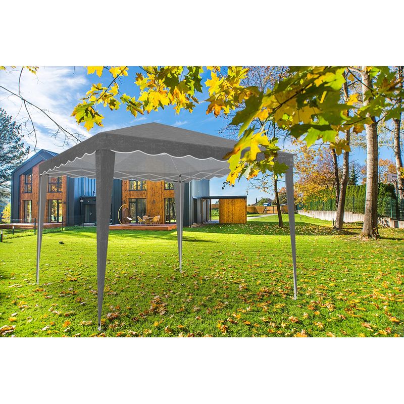Casa si Gradina - Gradina si terasa - Umbrele si pavilioane - Pavilioane - Cort pavilion gradina pliabil automat pop-up impermeabil uv, 300x300 cm, montaj rapid, gri - Infinity.ro