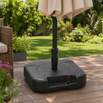 Casa si Gradina - Gradina si terasa - Umbrele si pavilioane - Umbrele - Baza pentru umbrela gradina 19 L, umplere cu apa, PVC, 44x44x13 cm, negru - Infinity.ro