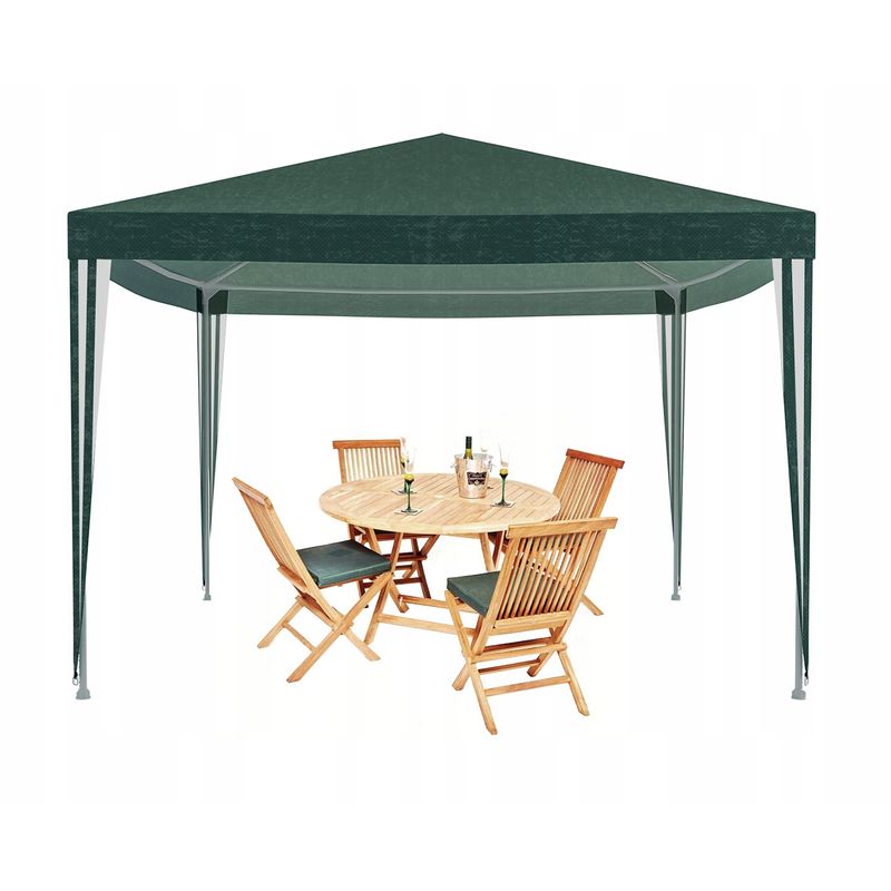 Casa si Gradina - Gradina si terasa - Umbrele si pavilioane - Pavilioane - Cort pavilion gradina 300x300 cm impermeabil rezistent uv, cadru otel, verde - Infinity.ro