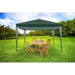 Casa si Gradina - Gradina si terasa - Umbrele si pavilioane - Pavilioane - Cort pavilion gradina 300x300 cm impermeabil rezistent uv, cadru otel, verde - Infinity.ro
