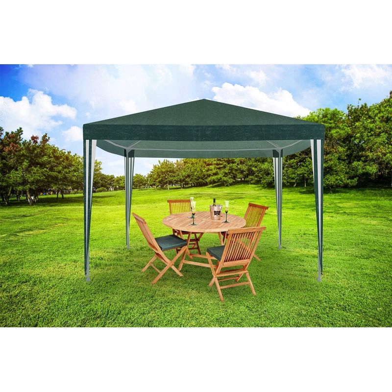 Casa si Gradina - Gradina si terasa - Umbrele si pavilioane - Pavilioane - Cort pavilion gradina 300x300 cm impermeabil rezistent uv, cadru otel, verde - Infinity.ro