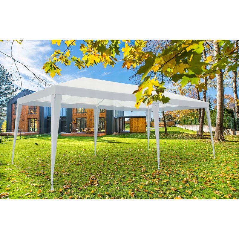 Casa si Gradina - Gradina si terasa - Umbrele si pavilioane - Pavilioane - Cort pavilion gradina 600x300 cm impermeabil rezistent uv, cadru otel, alb - Infinity.ro