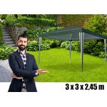 Casa si Gradina - Gradina si terasa - Umbrele si pavilioane - Pavilioane - Cort pavilion gradina 300x300 cm impermeabil rezistent uv, cadru otel, verde - Infinity.ro
