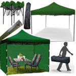 Casa si Gradina - Gradina si terasa - Umbrele si pavilioane - Pavilioane - Cort tip pavilion cu 3 pereti laterali, structura solida otel si acoperis impermeabil PVC, 3x3 m - Infinity.ro