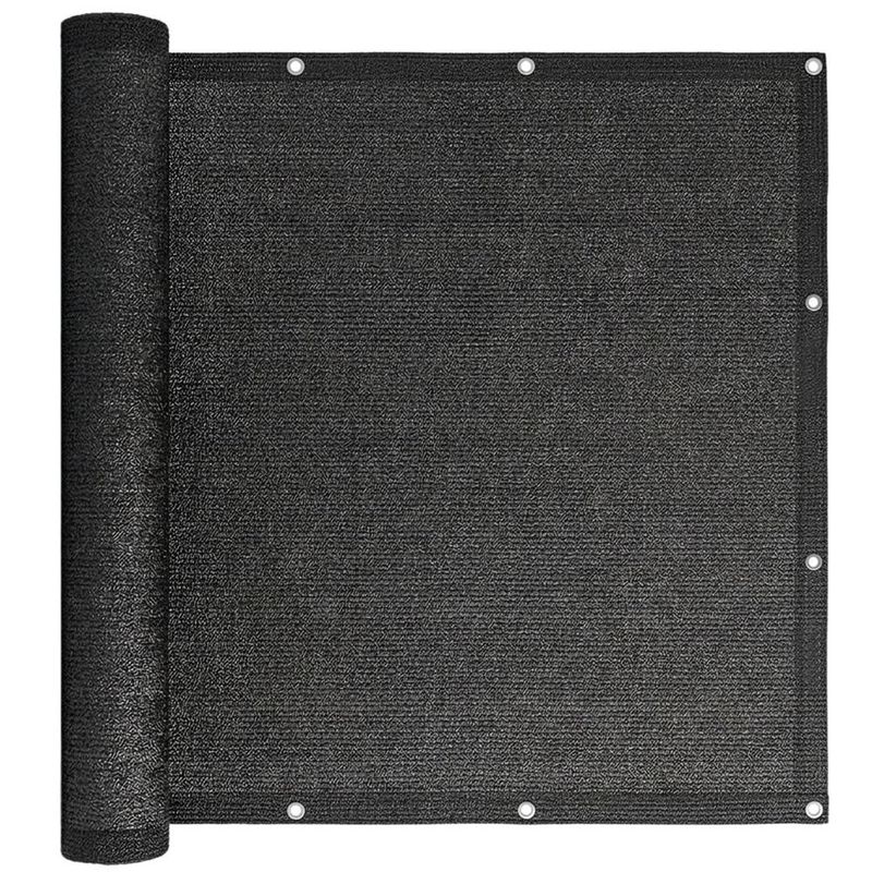 Casa si Gradina - Decoratiuni - Pereti despartitori si paravane - Paravan plasa umbrire pentru balustrada balcon, 95% umbrire, impermeabila, 500x90 cm, antracit - Infinity.ro