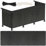 Casa si Gradina - Decoratiuni - Pereti despartitori si paravane - Paravan plasa umbrire pentru balustrada balcon, 95% umbrire, impermeabila, 500x120 cm, antracit - Infinity.ro