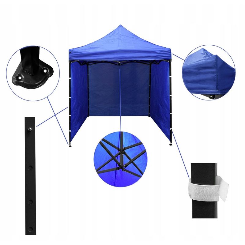 Casa si Gradina - Gradina si terasa - Umbrele si pavilioane - Pavilioane - Cort tip pavilion cu 3 pereti laterali, structura solida otel si acoperis impermeabil PVC, 3x3 m - Infinity.ro
