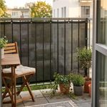 Casa si Gradina - Decoratiuni - Pereti despartitori si paravane - Paravan plasa umbrire pentru balustrada balcon, 95% umbrire, impermeabila, 500x120 cm, antracit - Infinity.ro