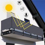 Casa si Gradina - Decoratiuni - Pereti despartitori si paravane - Paravan plasa umbrire pentru balustrada balcon, 95% umbrire, impermeabila, 500x120 cm, antracit - Infinity.ro