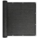 Casa si Gradina - Decoratiuni - Pereti despartitori si paravane - Paravan plasa umbrire pentru balustrada balcon, 95% umbrire, impermeabila, 700x100 cm, antracit - Infinity.ro