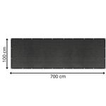 Casa si Gradina - Decoratiuni - Pereti despartitori si paravane - Paravan plasa umbrire pentru balustrada balcon, 95% umbrire, impermeabila, 700x100 cm, antracit - Infinity.ro