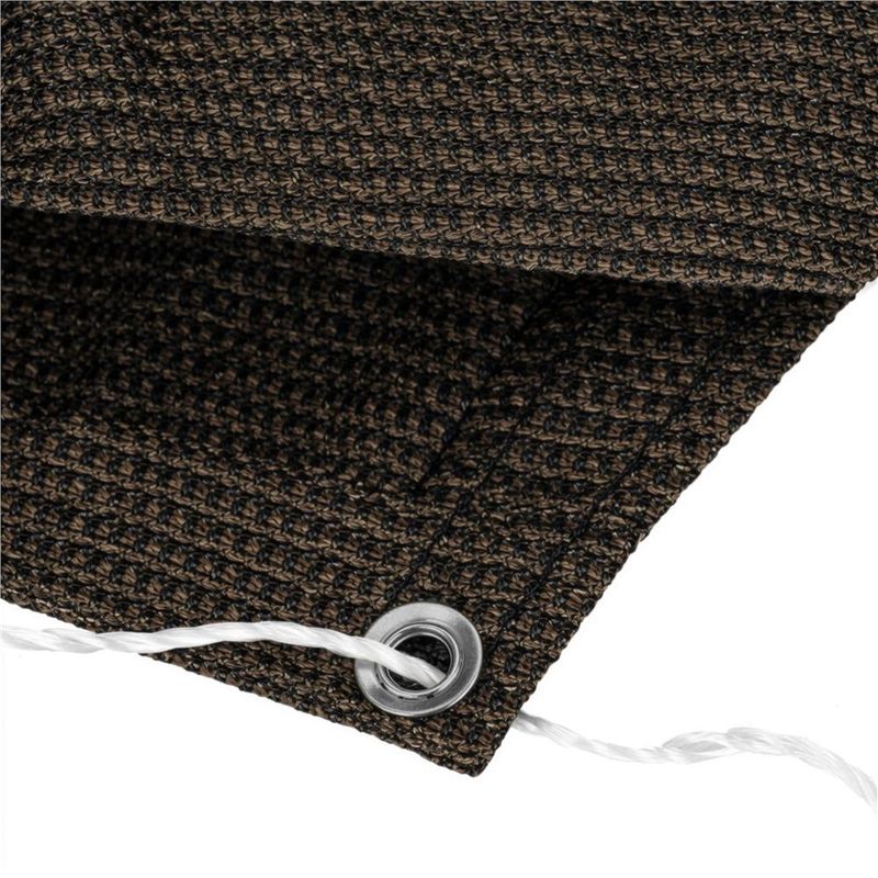 Casa si Gradina - Decoratiuni - Pereti despartitori si paravane - Paravan plasa umbrire pentru balustrada balcon, 95% umbrire, impermeabila, 500x100 cm, maro - Infinity.ro