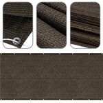 Casa si Gradina - Decoratiuni - Pereti despartitori si paravane - Paravan plasa umbrire pentru balustrada balcon, 95% umbrire, impermeabila, 500x100 cm, maro - Infinity.ro