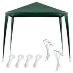 Casa si Gradina - Gradina si terasa - Umbrele si pavilioane - Pavilioane - Pavilion gradina 250x250x255 cm, structura metalica cu 4 picioare, acoperis PE 90g/mp, verde - Infinity.ro