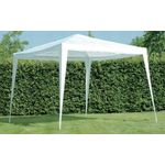 Casa si Gradina - Gradina si terasa - Umbrele si pavilioane - Pavilioane - Pavilion gradina 300x300 cm, acoperis PE 90g/m2 impermeabil, cadru otel, kit fixare corzi si pini, alb - Infinity.ro