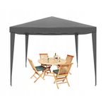 Casa si Gradina - Gradina si terasa - Umbrele si pavilioane - Pavilioane - Pavilion gradina pliabil pop-up 300x300 cm cu 4 pereti laterali, Oxford 210D impermeabil, inaltime reglabila - Infinity.ro