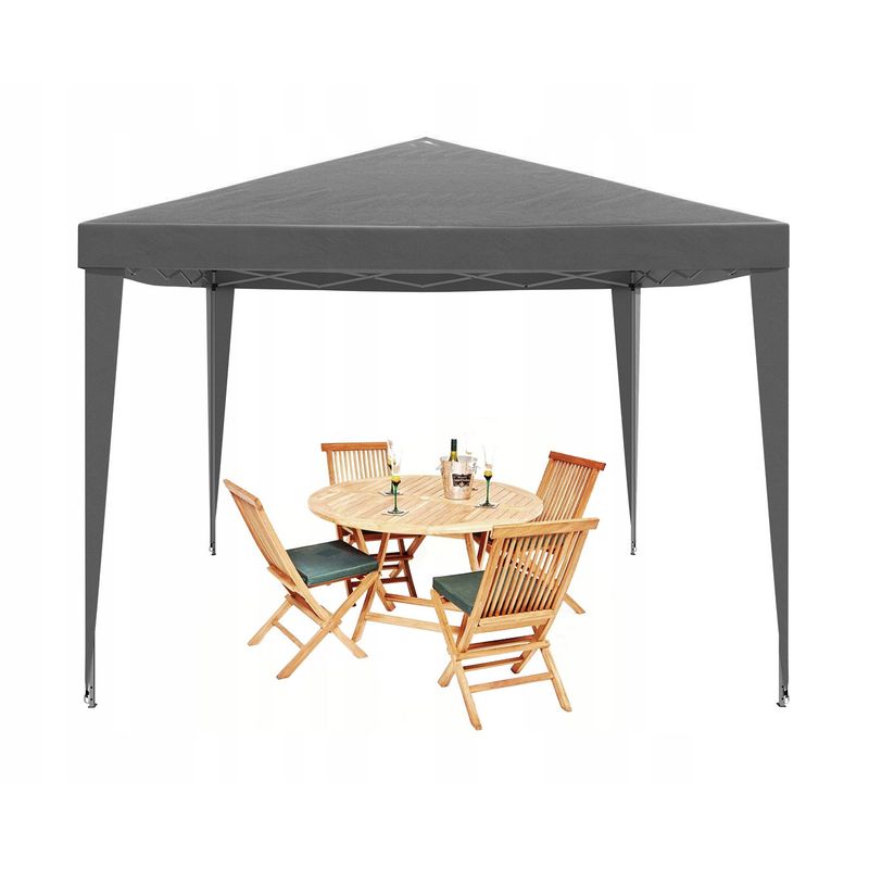 Casa si Gradina - Gradina si terasa - Umbrele si pavilioane - Pavilioane - Pavilion gradina pliabil pop-up 300x300 cm cu 4 pereti laterali, Oxford 210D impermeabil, inaltime reglabila - Infinity.ro