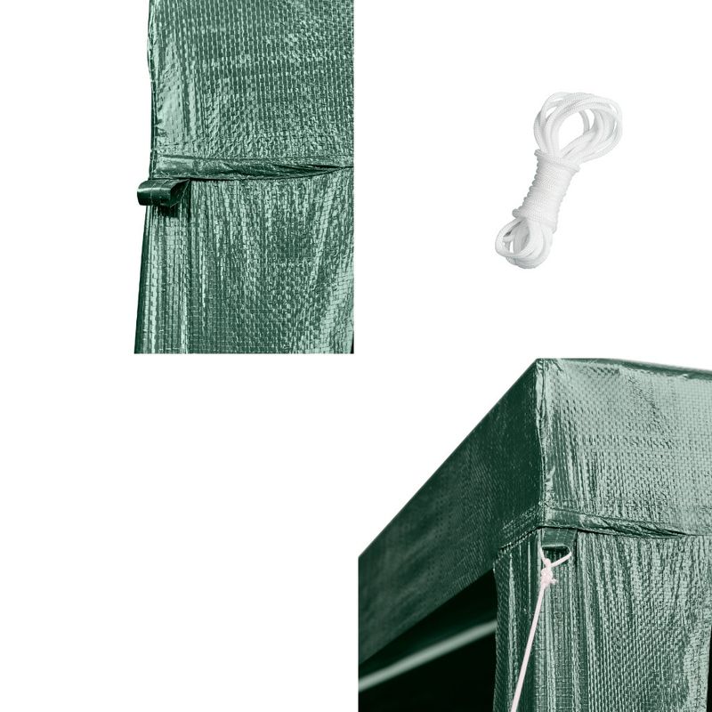 Casa si Gradina - Gradina si terasa - Umbrele si pavilioane - Pavilioane - Pavilion gradina 250x250x255 cm, structura metalica cu 4 picioare, acoperis PE 90g/mp, verde - Infinity.ro