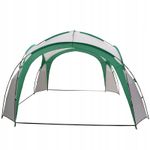 Casa si Gradina - Gradina si terasa - Umbrele si pavilioane - Pavilioane - Pavilion gradina 350x350x230 cm, structura fibra de sticla, acoperis poliester impermeabil, verde cu alb - Infinity.ro