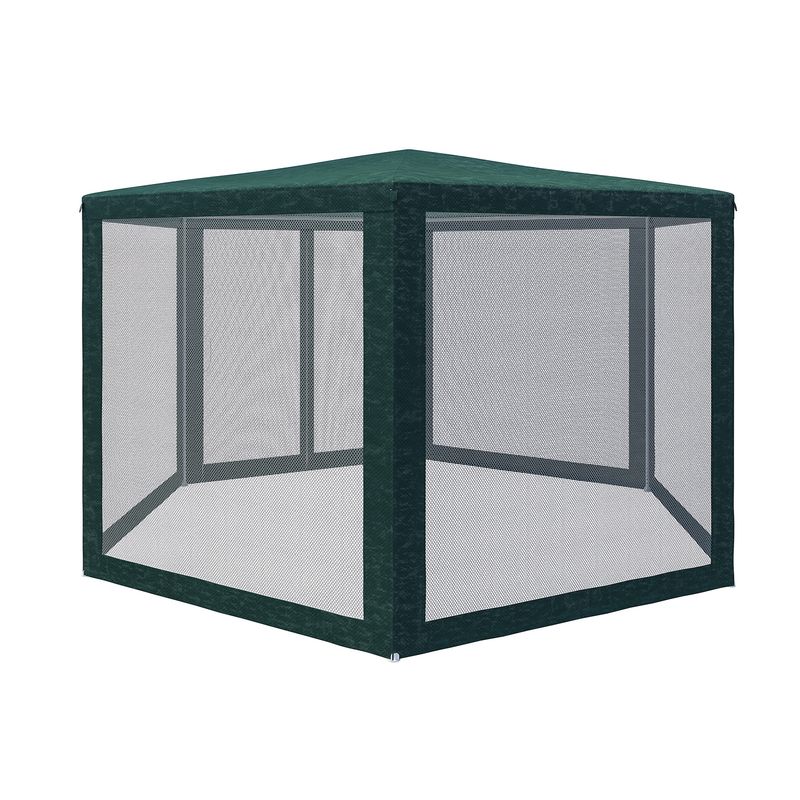 Casa si Gradina - Gradina si terasa - Umbrele si pavilioane - Pavilioane - Pavilion cu plasa anti-insecte, fermoar, hexagonal, 200cm, Verde - Infinity.ro