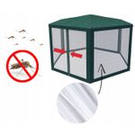 Casa si Gradina - Gradina si terasa - Umbrele si pavilioane - Pavilioane - Pavilion cu plasa anti-insecte, fermoar, hexagonal, 200cm, Verde - Infinity.ro