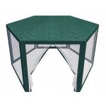 Casa si Gradina - Gradina si terasa - Umbrele si pavilioane - Pavilioane - Pavilion cu plasa anti-insecte, fermoar, hexagonal, 200cm, Verde - Infinity.ro