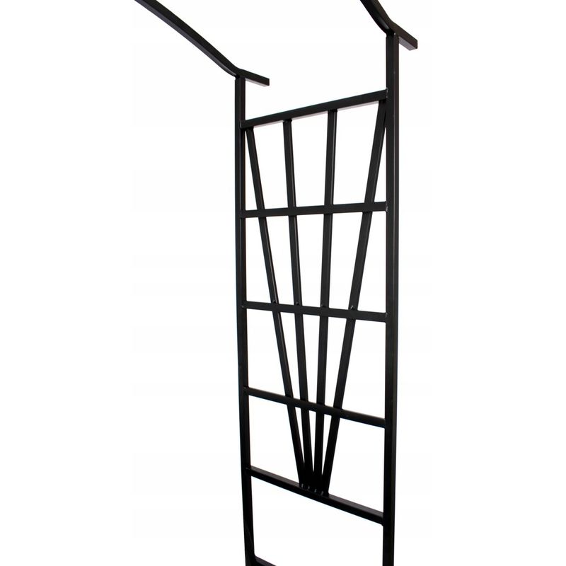 Casa si Gradina - Gradina si terasa - Decoratiuni exterior - Arcade - Pergola decorativa pentru gradina, suport plante cataratoare, structura otel, 114x45x208 cm, negru - Infinity.ro