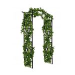 Casa si Gradina - Gradina si terasa - Decoratiuni exterior - Arcade - Pergola decorativa pentru gradina, suport plante cataratoare, structura otel, 114x45x208 cm, negru - Infinity.ro