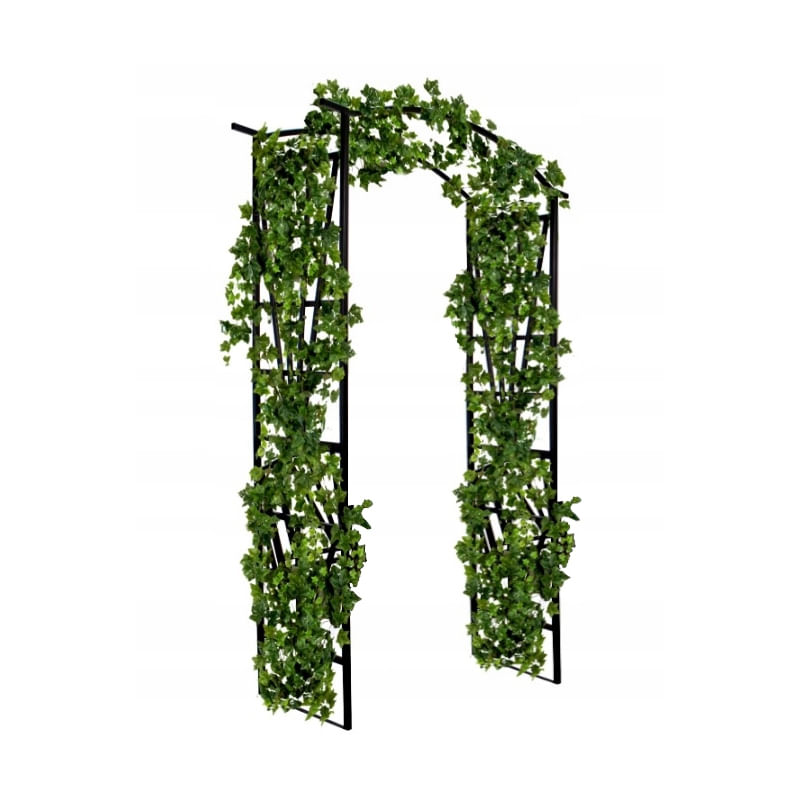 Casa si Gradina - Gradina si terasa - Decoratiuni exterior - Arcade - Pergola decorativa pentru gradina, suport plante cataratoare, structura otel, 114x45x208 cm, negru - Infinity.ro