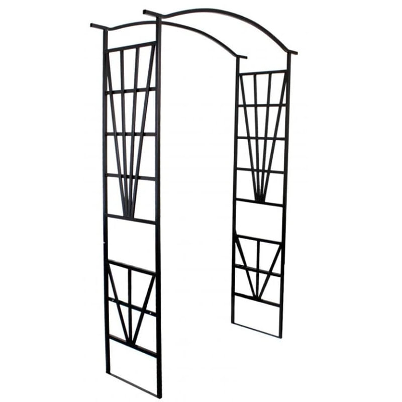 Casa si Gradina - Gradina si terasa - Decoratiuni exterior - Arcade - Pergola decorativa pentru gradina, suport plante cataratoare, structura otel, 114x45x208 cm, negru - Infinity.ro