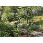 Casa si Gradina - Gradina si terasa - Decoratiuni exterior - Arcade - Pergola decorativa pentru gradina, suport plante cataratoare, structura otel, 114x45x208 cm, negru - Infinity.ro