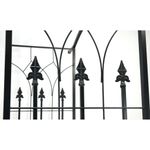 Casa si Gradina - Gradina si terasa - Decoratiuni exterior - Arcade - Pergola gradina metalica cu poarta decorativa, suport plante cataratoare, otel vopsit, 106x50x217 cm, negru - Infinity.ro